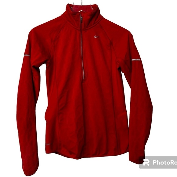 Nike Quarter Zip Orange Jacket